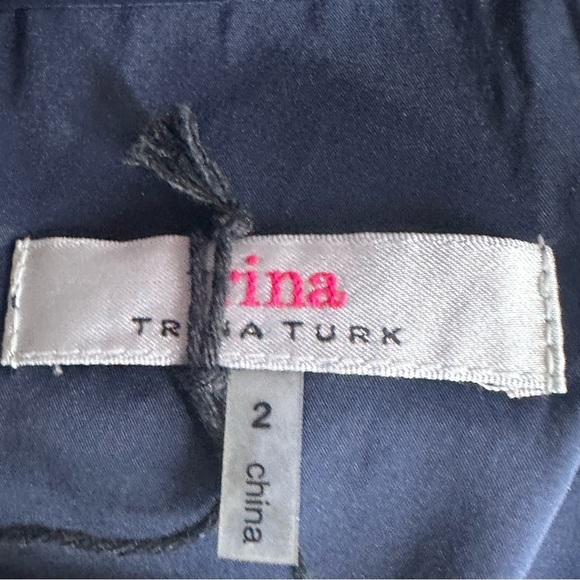 Trunk Turk Women’s Size 2 Wynton Navy Blue Lace Lined Dress New With Tags - Picture 9 of 14